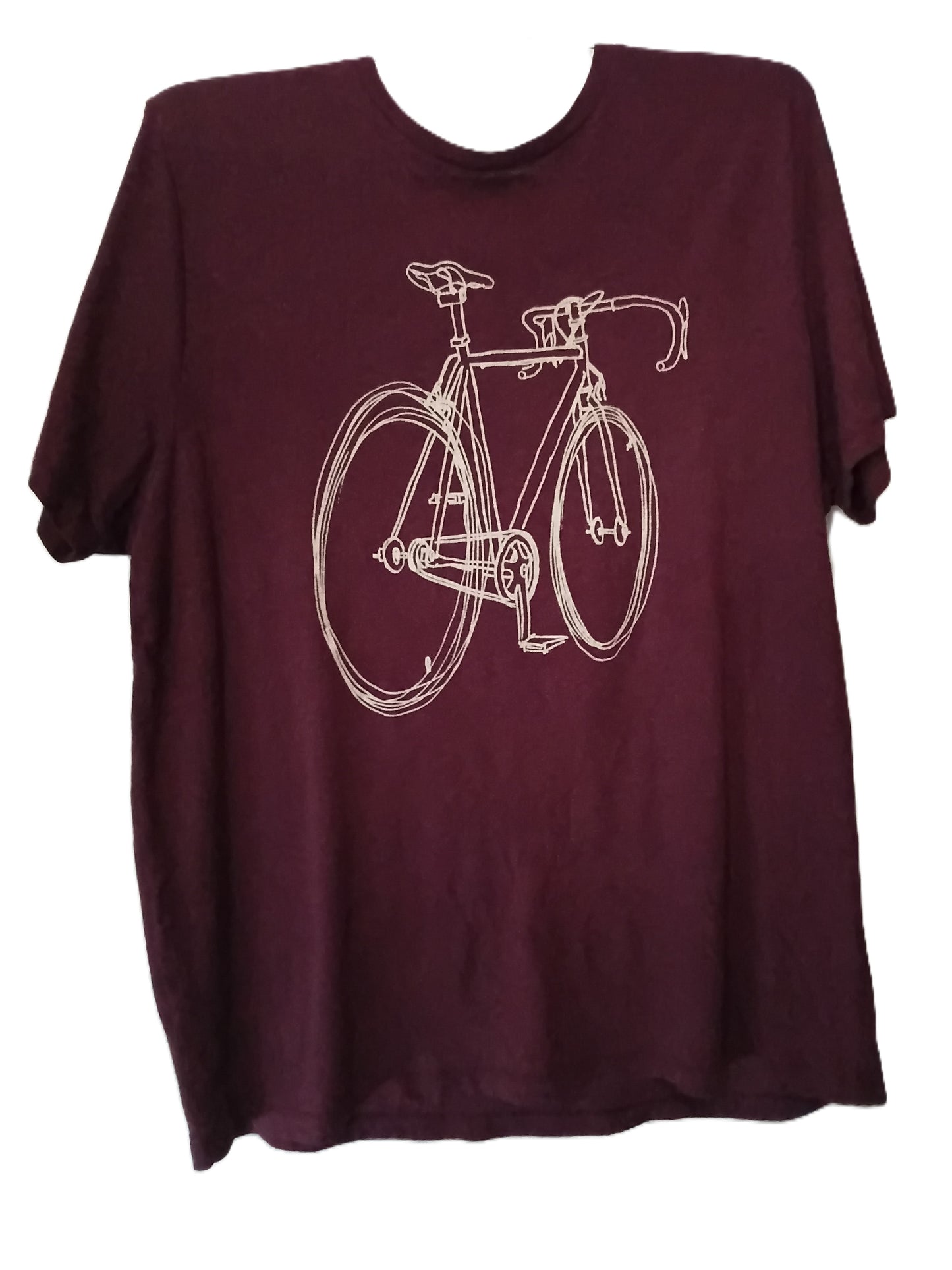 Road Bike Line Art Graphic Tee