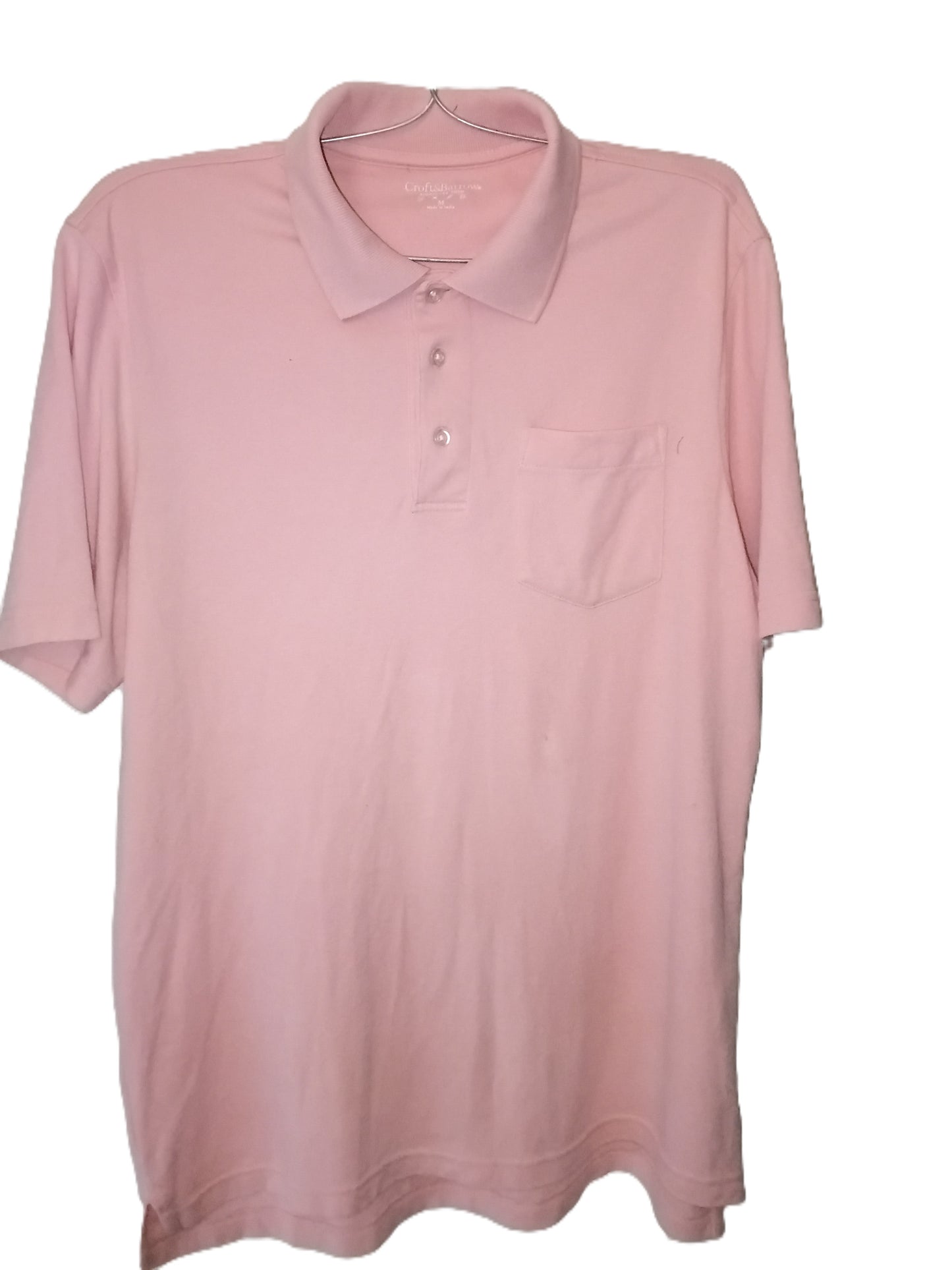 Blush Pink Pocket Polo