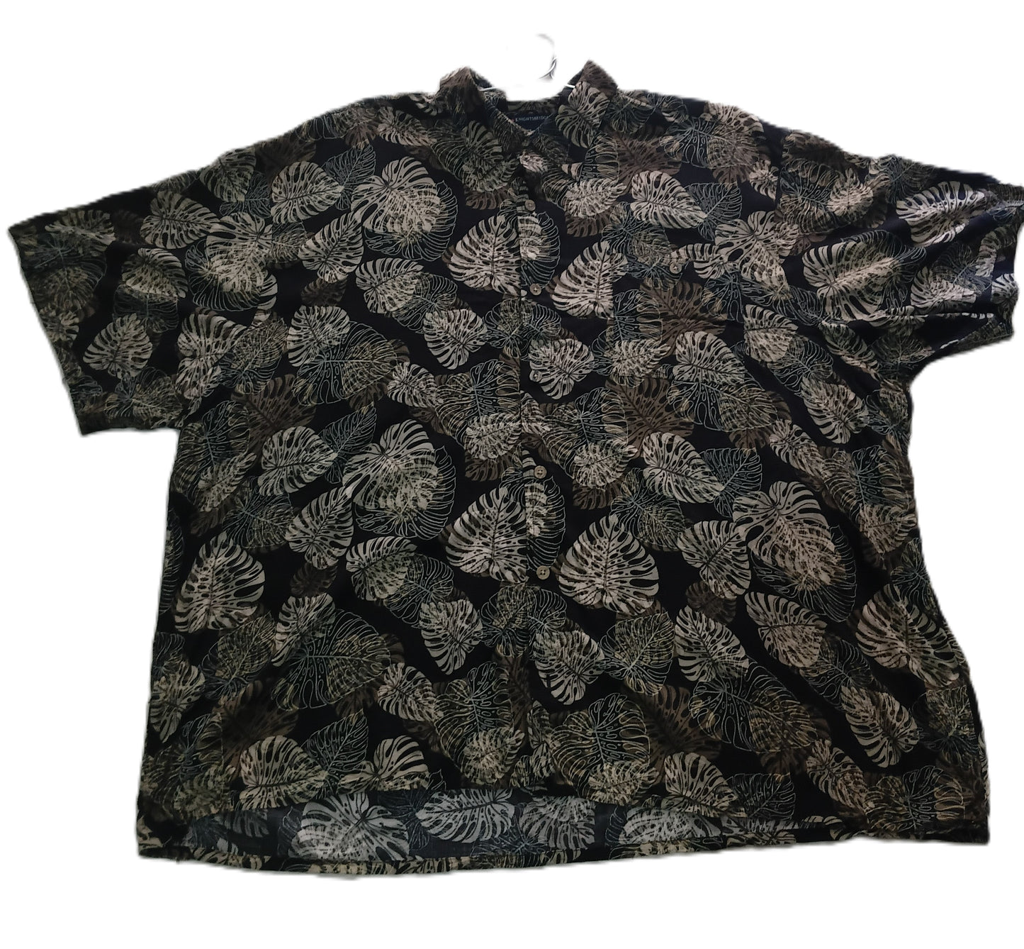 Dark Leaf Print Shirt