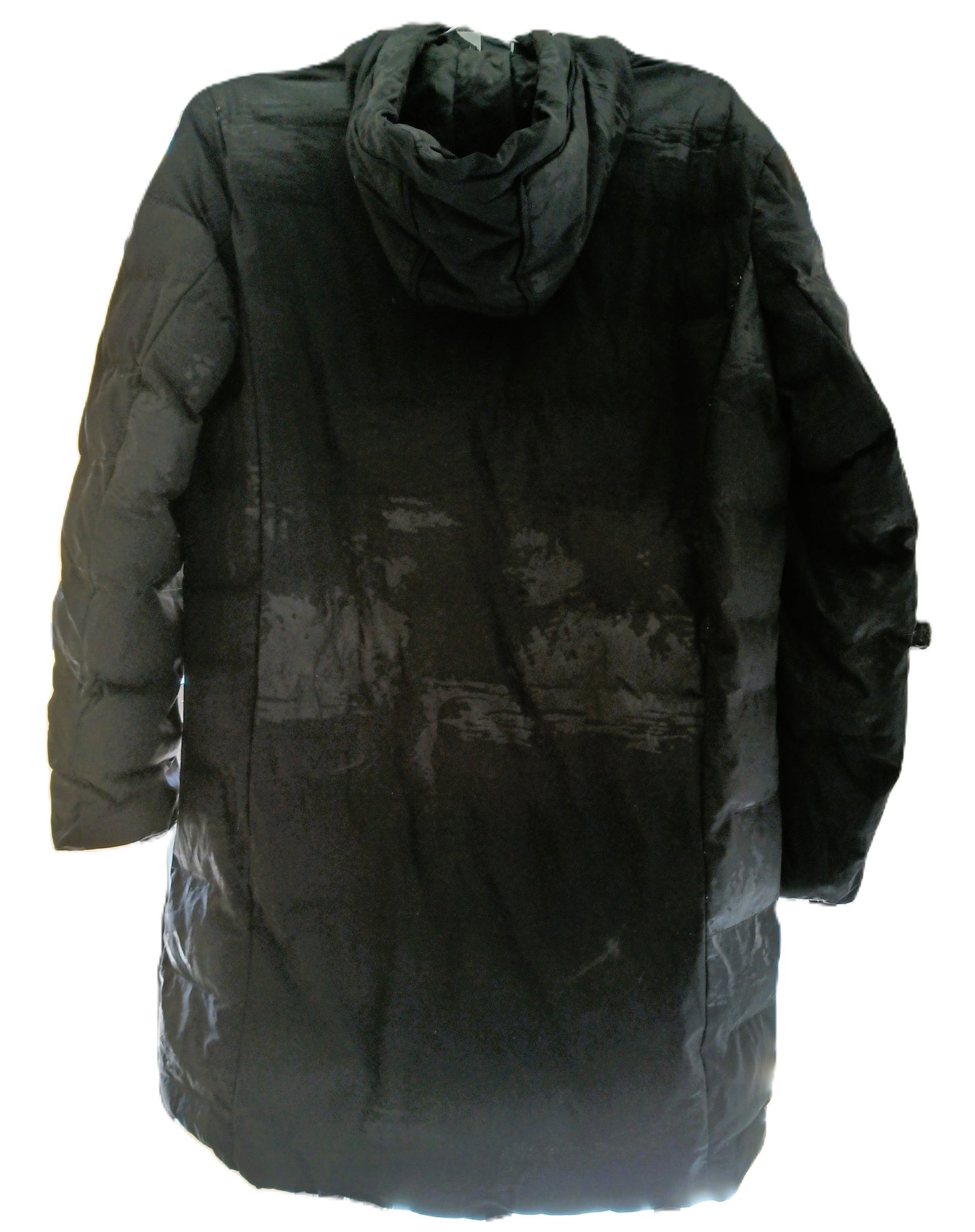 Black Hooded Puffer Coat