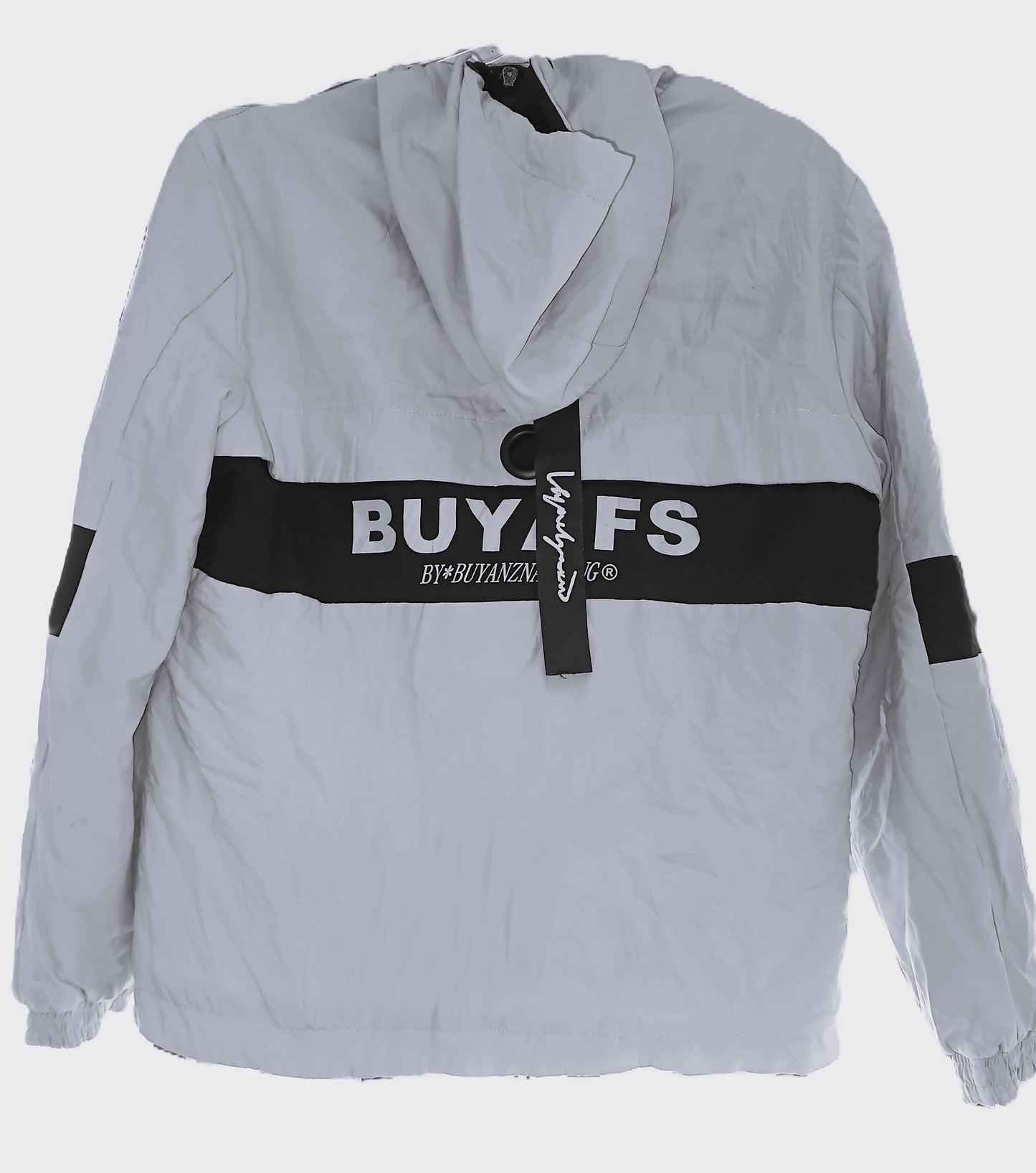 CAPE White Utility Jacket with Black Stripe