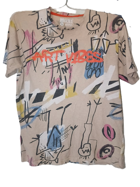 Art Vibes Graffiti All-Over Print Tee