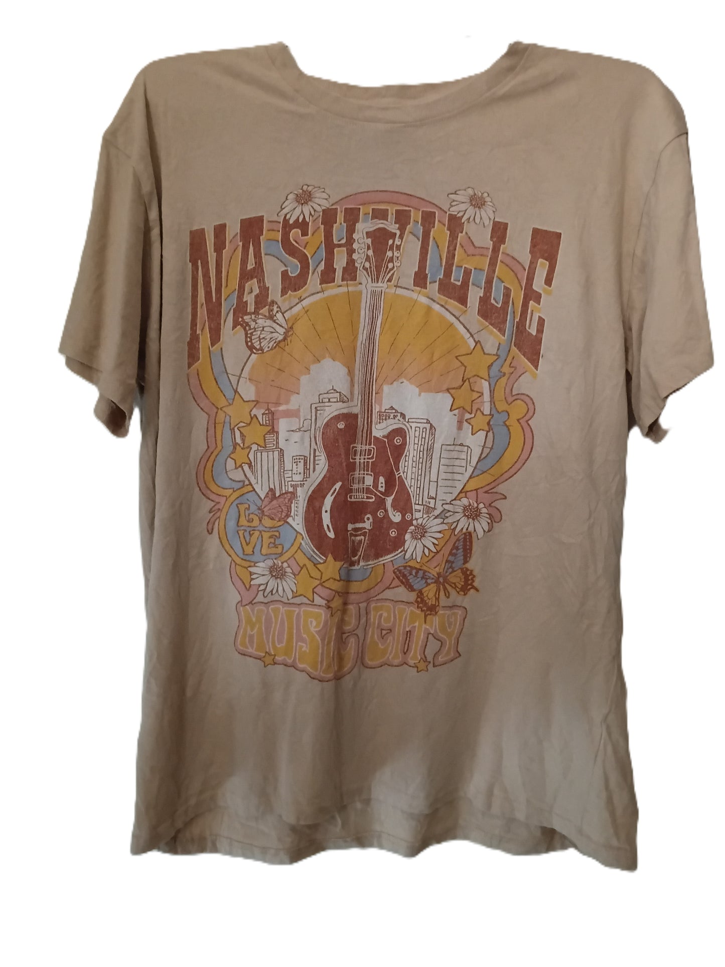 Nashville Music City Vintage Graphic Tee