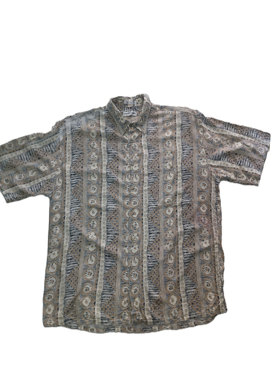 Vintage Paisley Stripe Shirt