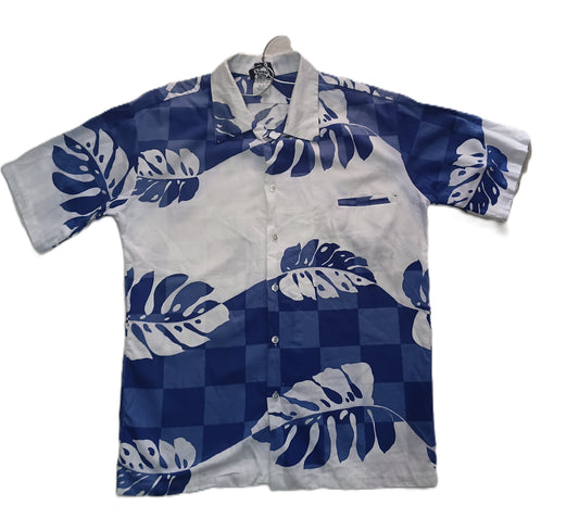 Blue Checkerboard Leaf Shirt