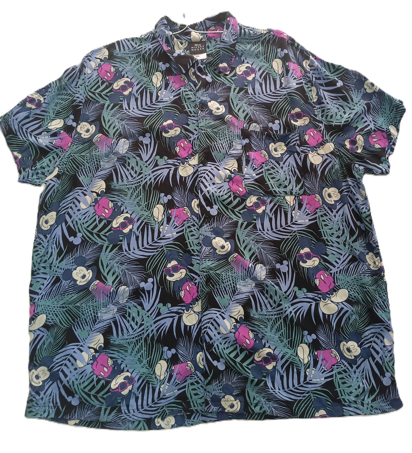 Tropical Mickey Mouse Print Shirt