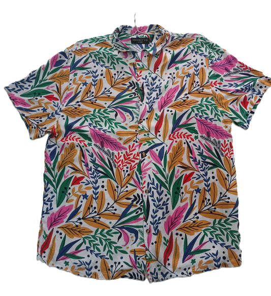 Multicolour Botanical Leaf Shirt