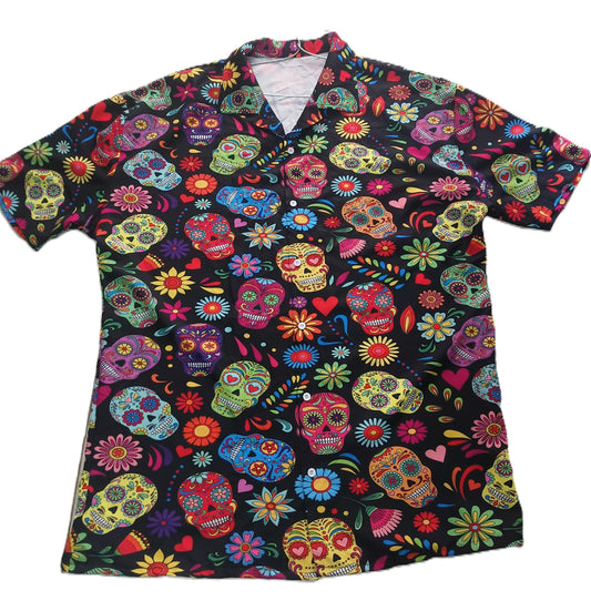 Sugar Skull Print Shirt
