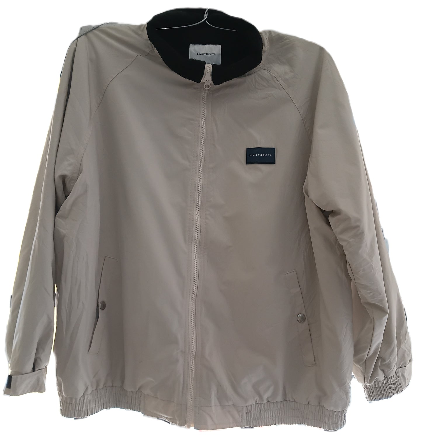 714Streets Beige Bomber Jacket