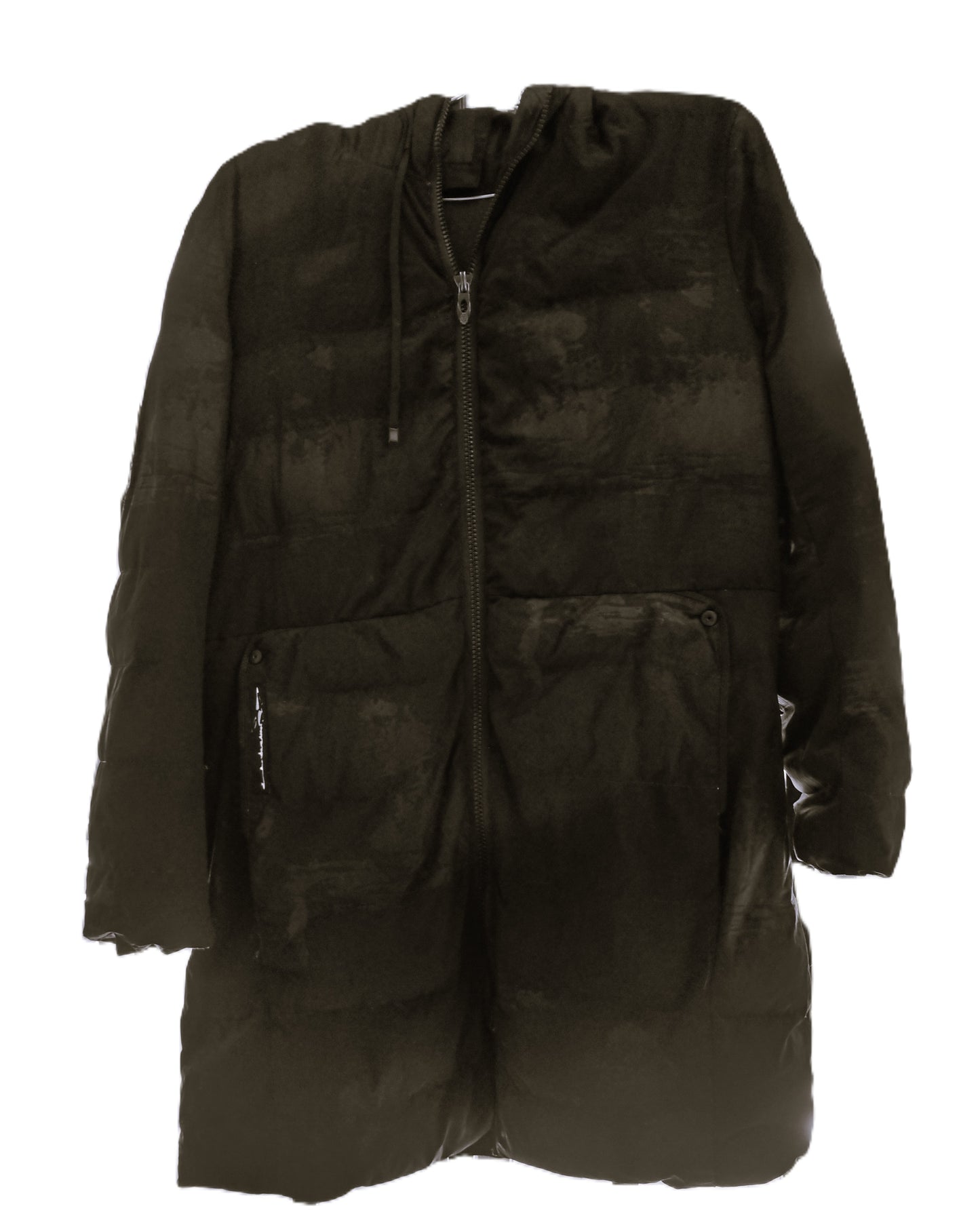 Black Hooded Puffer Coat
