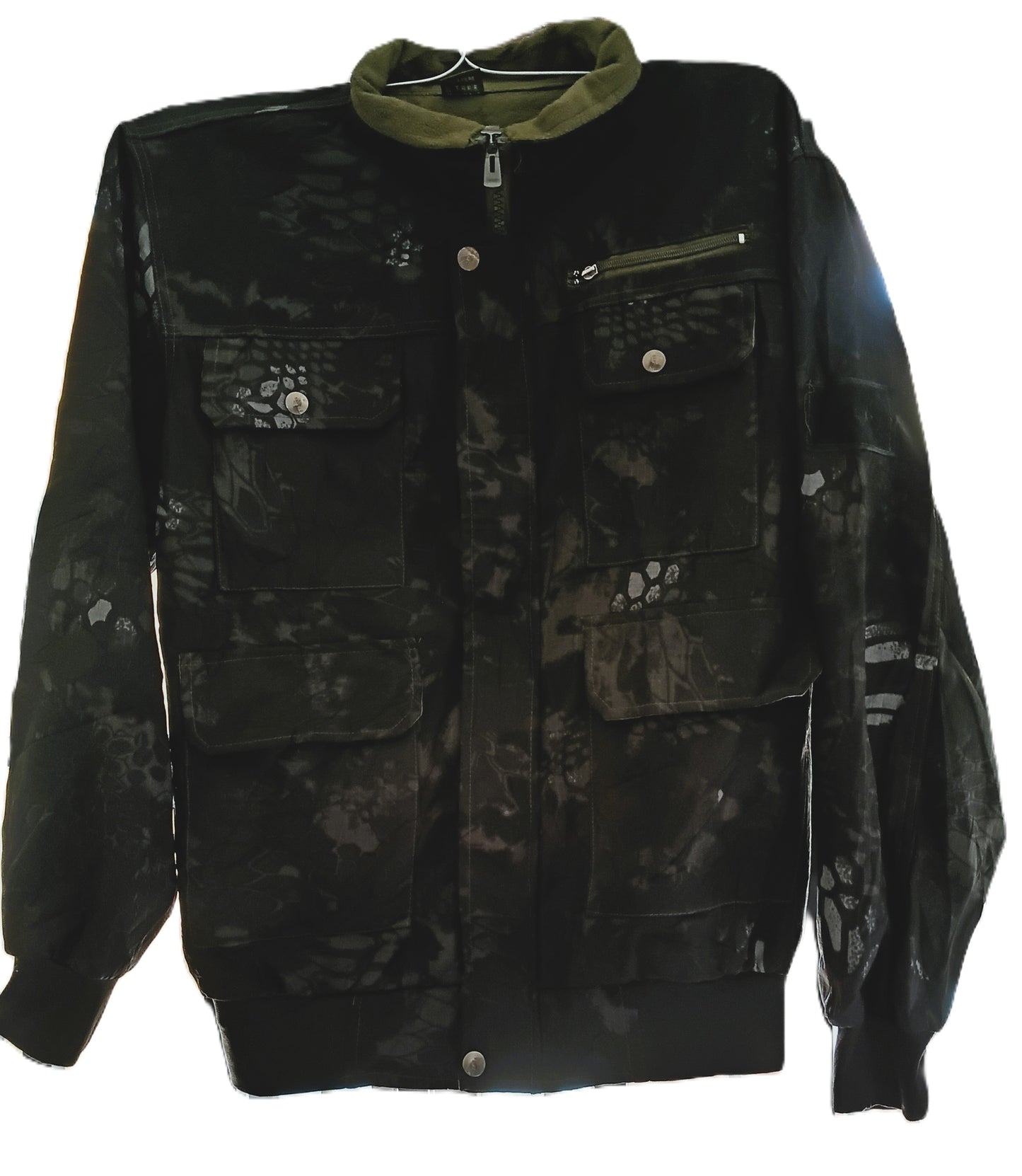 Black Camo Tactical Bomber Jacket