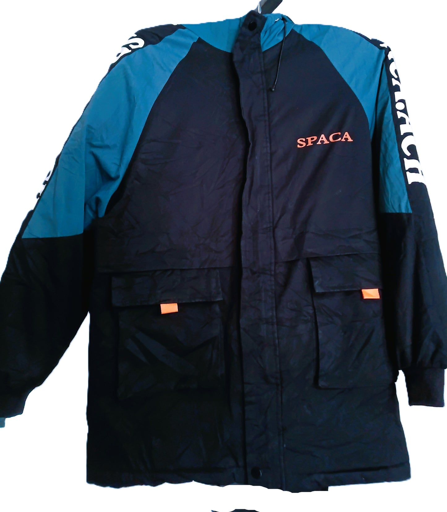 SPACA Navy & Teal Colourblock Utility Jacket