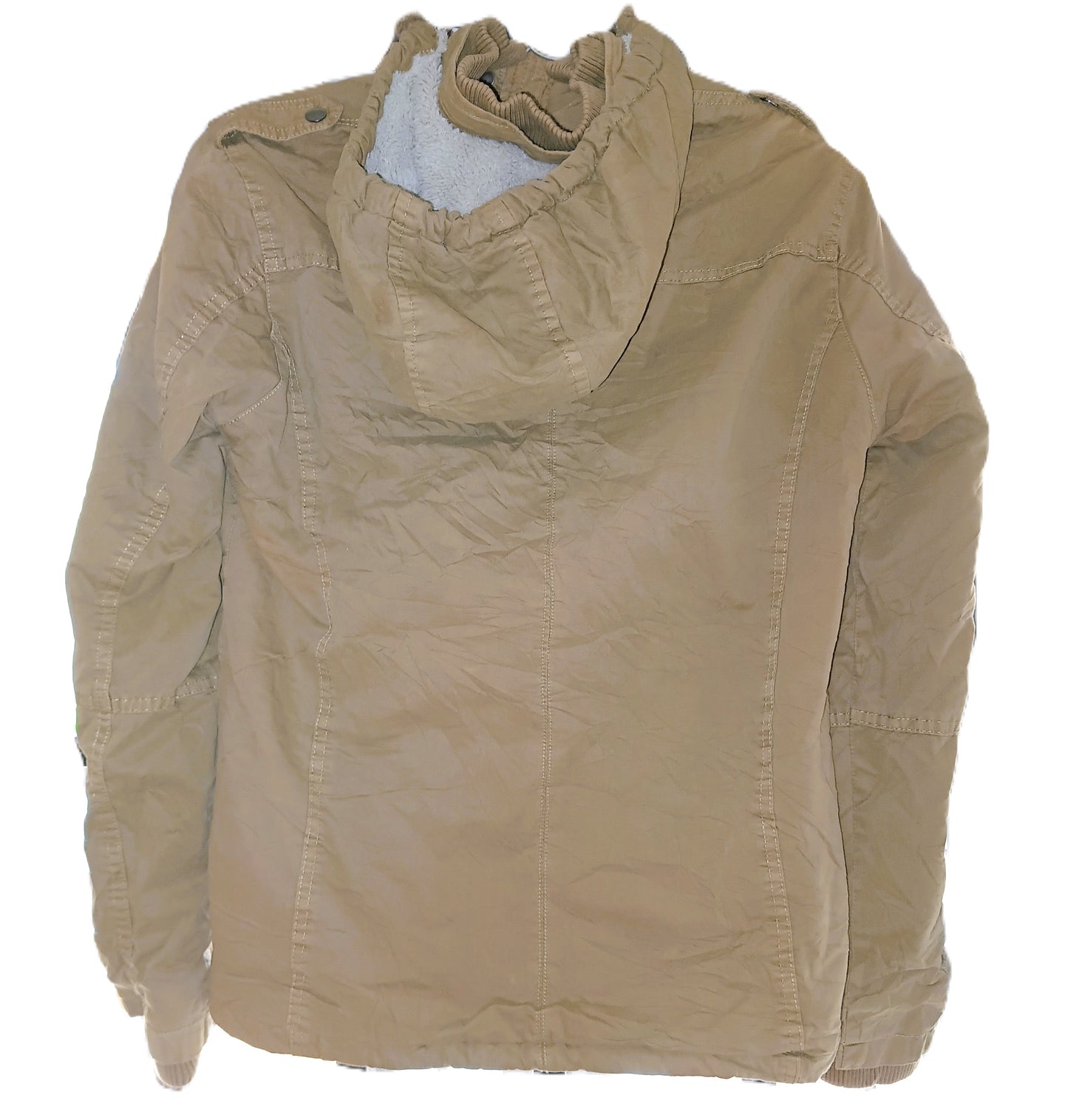 Khaki Multi-Pocket Military Field Jacket