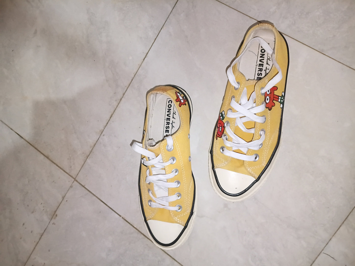 Yellow Graphic Converse Chuck 70 Low Top Size 39